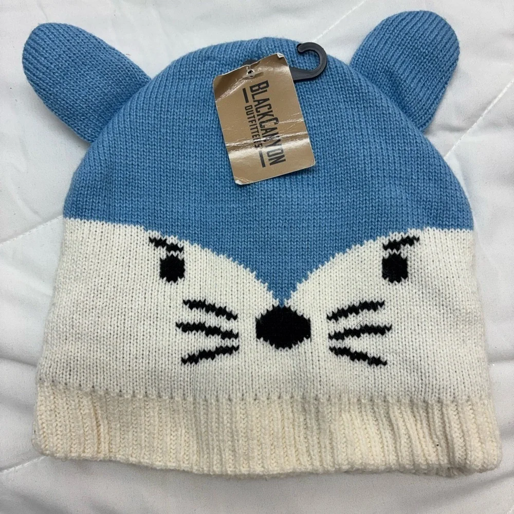BlackCanyon Outfitters Blue and White Kids Animal Hat beanie Hat